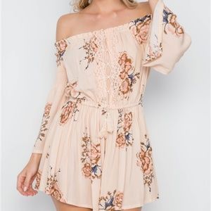 BOHO STYLE CREAM ROMPER